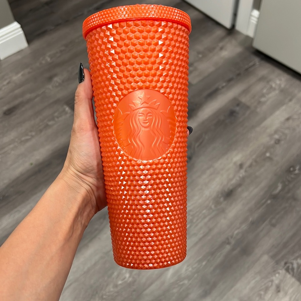 Starbucks Halloween release 2022 Orange Tumbler no straw